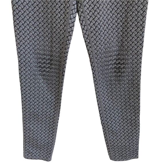 Zella Girls XL 14 / 16 Leggings Gray Black Printed Stretch Elastic Waistband - Picture 5 of 9